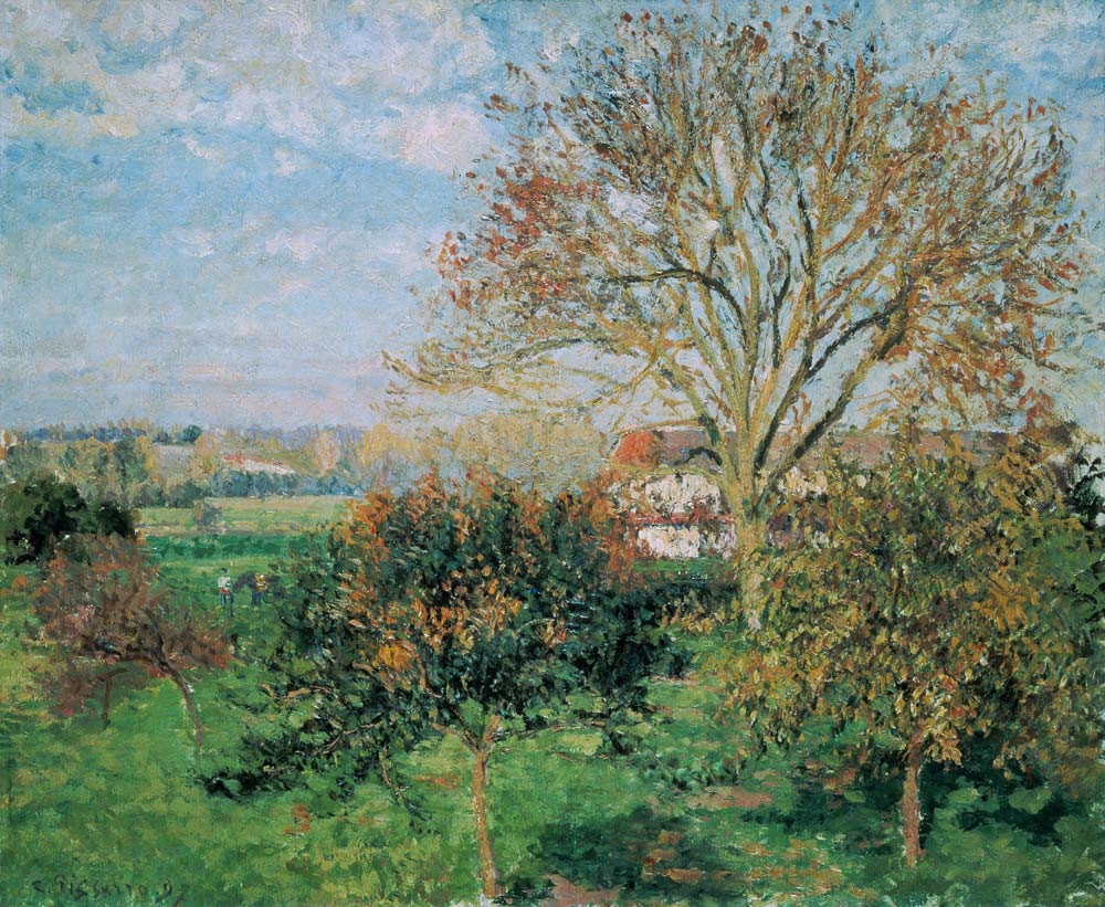 Herbstmorgen in Eragny. from Camille Pissarro