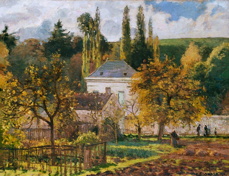 Bürgerhaus in L´ Hermitage, Pontoise from Camille Pissarro