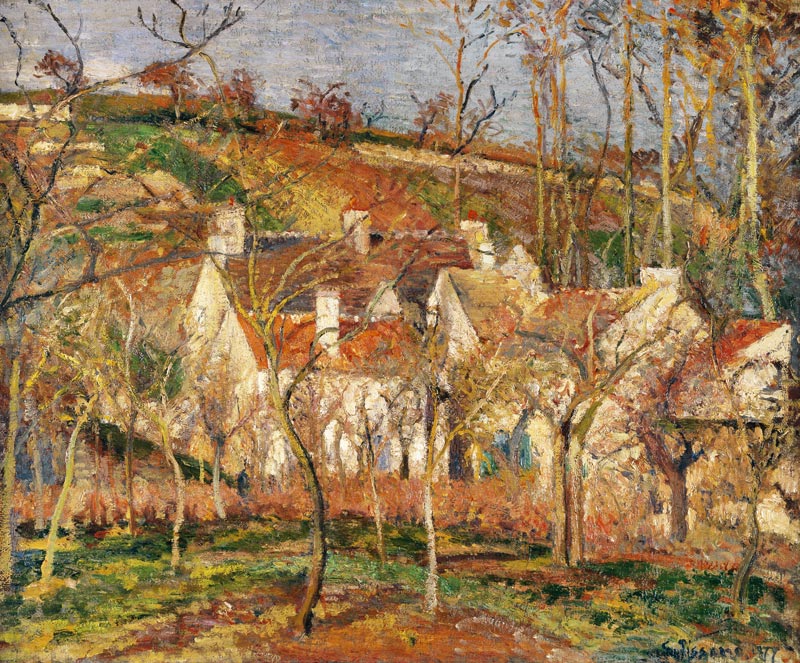 Pissarro/ Les toits rouges .../ 1877 from Camille Pissarro