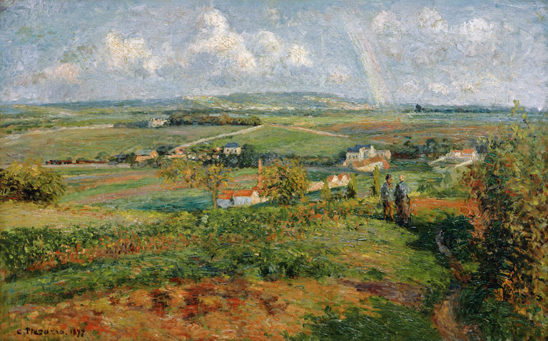 Pissarro / Rainbow, Pontoise / 1877 from Camille Pissarro