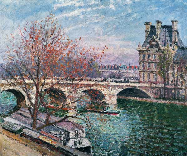The Pont-Royal and the Pavillon de Flore from Camille Pissarro