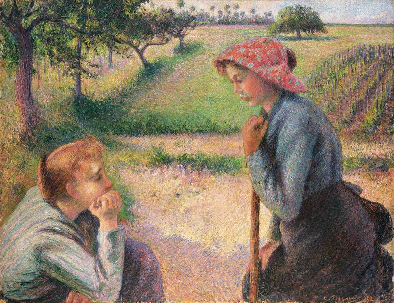 Zwei junge Bäuerinnen from Camille Pissarro