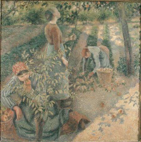 The Apple Pickers from Camille Pissarro