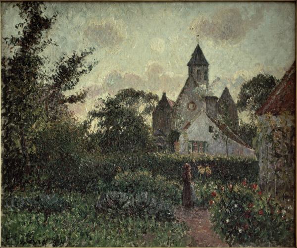 C. Pissarro / The Church in Knocke from Camille Pissarro