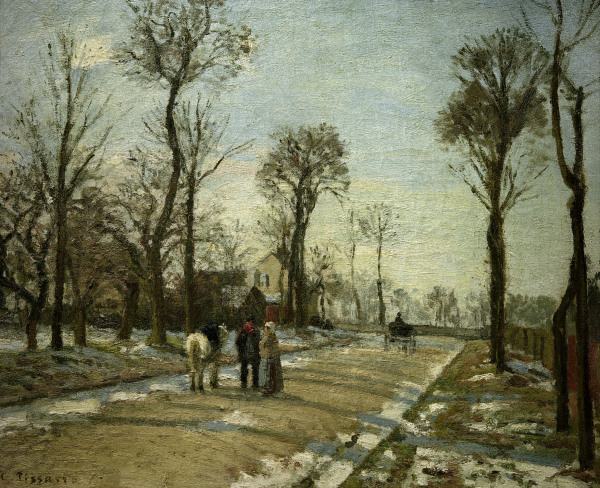 C.Pissarro, Louveciennes Wintersonne from Camille Pissarro