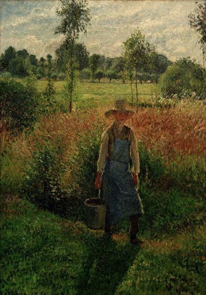 C.Pissarro, The gardener, afternoon sun from Camille Pissarro