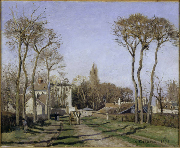C.Pissarro, Dorfeingang von Voisins from Camille Pissarro