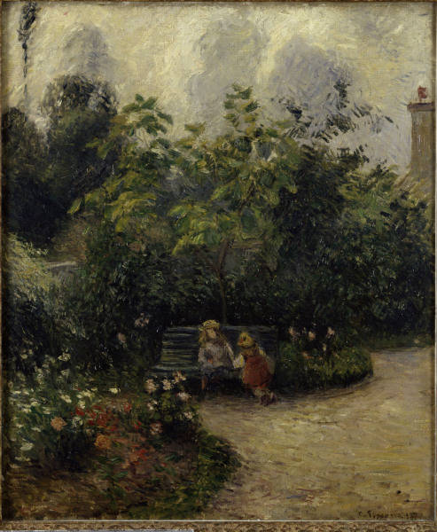C.Pissarro,Ecke im Garten in L''Hermitage from Camille Pissarro