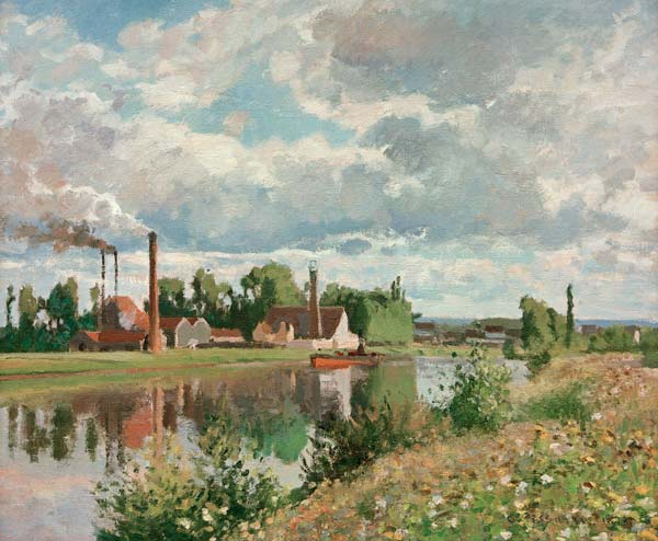 Die Oise bei Pontoise from Camille Pissarro