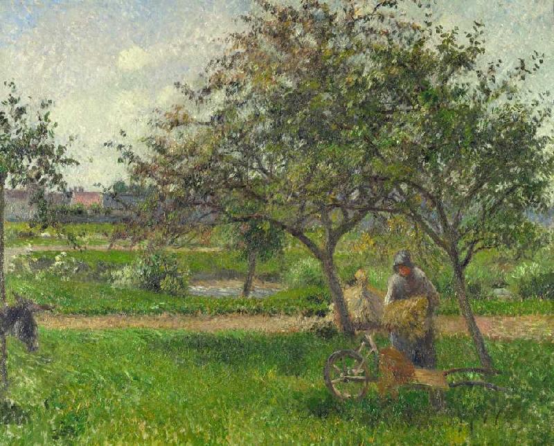 Die Schubkarre, der Obstgarten from Camille Pissarro