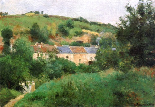 Die Dorfstrasse from Camille Pissarro