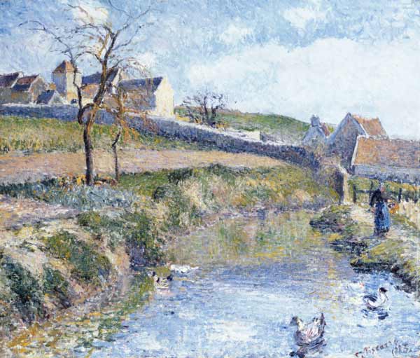The Farm at Osny from Camille Pissarro