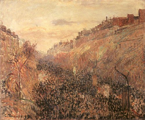 Fastnachtsdienstag, Sonnenuntergang, Boulevard Montmartre from Camille Pissarro
