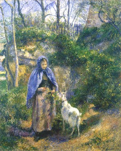 Frau mit einer Ziege from Camille Pissarro