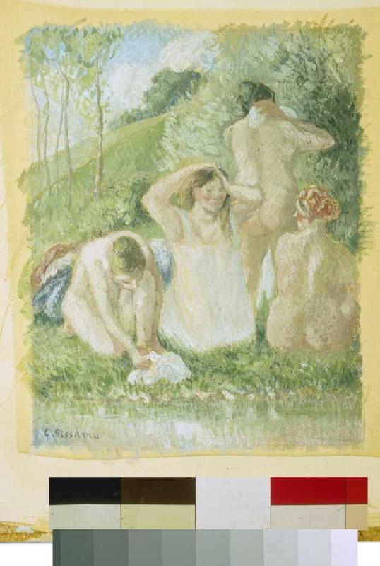 Gruppe von Badenden from Camille Pissarro