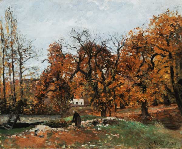 Herbstlandschaft bei Louveciennes. from Camille Pissarro