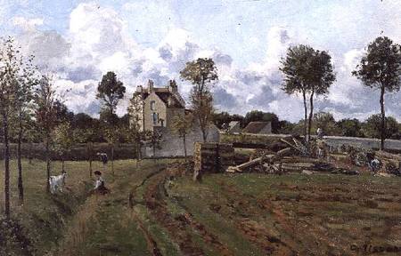 Landscape, Louveciennes from Camille Pissarro