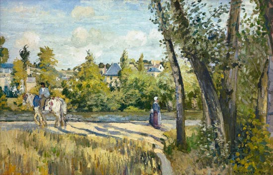 Landschaft, helles Sonnenlicht, Pontoise from Camille Pissarro