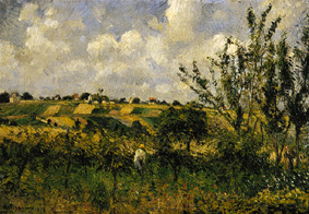 Landschaft bei Pontoise from Camille Pissarro