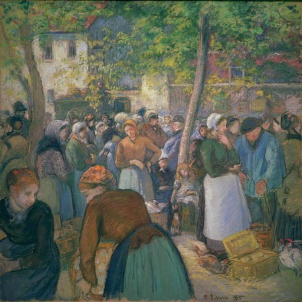Pissarro / The poultry market / 1885 from Camille Pissarro