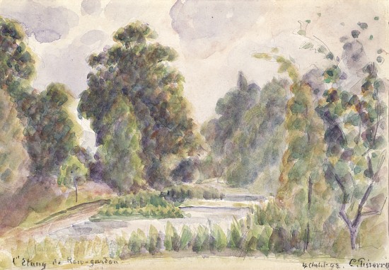 Pond at Kew Gardens from Camille Pissarro