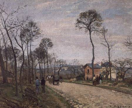 The Road from Louveciennes from Camille Pissarro