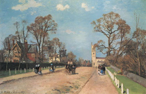 Die Strasse nach Sydenham from Camille Pissarro