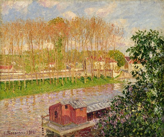 Sunset at Moret-sur-Loing from Camille Pissarro