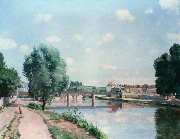 Pissarro / The railway bridge / c.1875 from Camille Pissarro