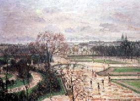 The Garden of the Tuileries in Rainy Weather