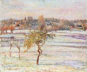 White Frost at Eragny, 1895 (oil on canvas)