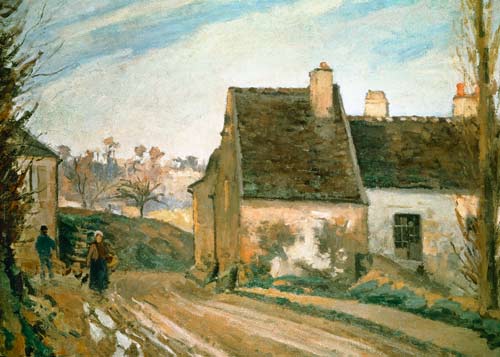 The Tumbledown Cottage near Osny from Camille Pissarro