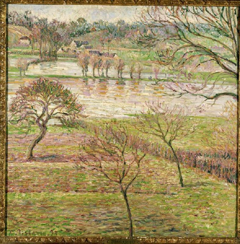 Überschwemmung in Eragny. from Camille Pissarro