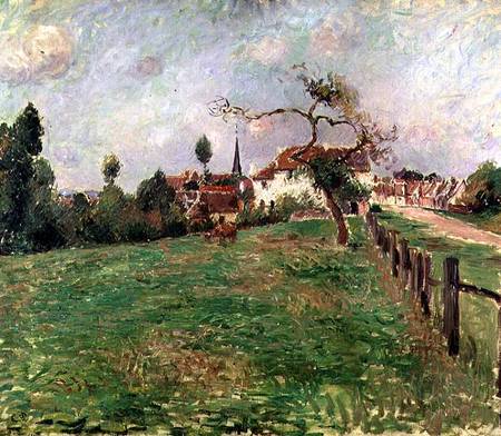 The Village of Eragny from Camille Pissarro