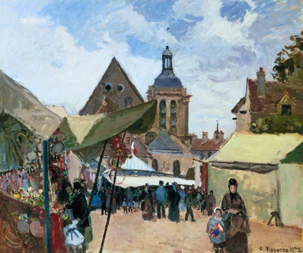 Volksfest im September, Pontoise from Camille Pissarro