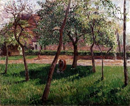 Walled Garden at Eragny from Camille Pissarro