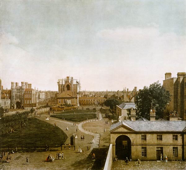 London: Whitehall and the Privy Garden from Richmond House from Giovanni Antonio Canal (Canaletto)