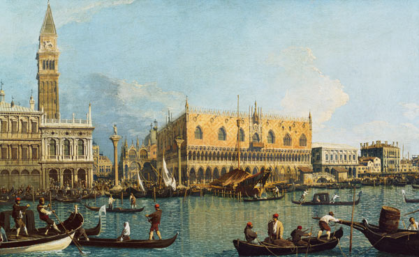 Der Dogenpalast mit der Piazzetta from Giovanni Antonio Canal (Canaletto)