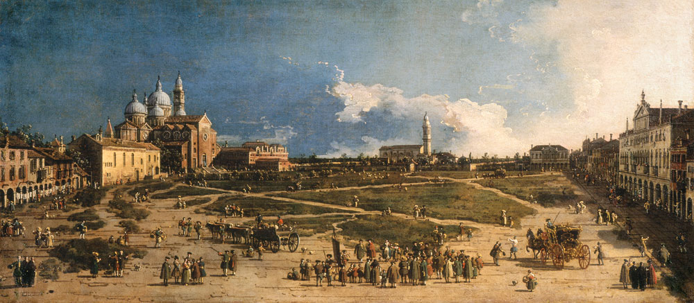 Prà della Valle in Padua from Giovanni Antonio Canal (Canaletto)
