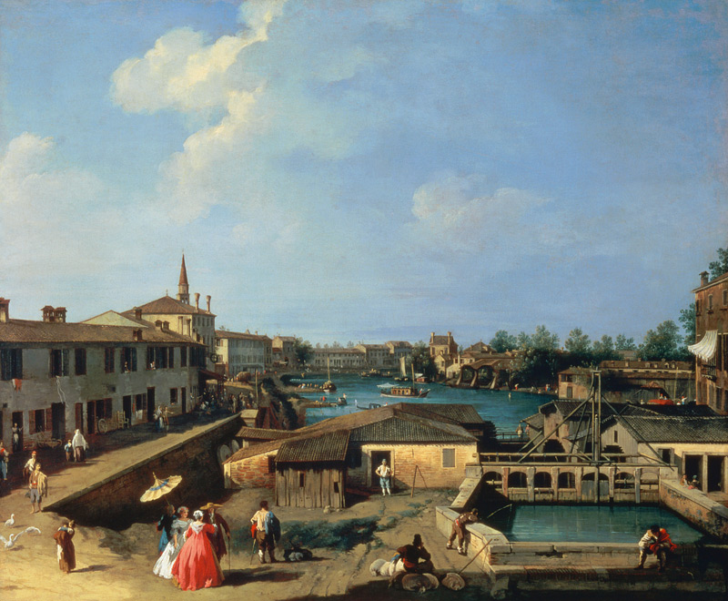 Schleusen von Dolo from Giovanni Antonio Canal (Canaletto)
