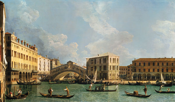 View of the Rialto Bridge, from the North from Giovanni Antonio Canal (Canaletto)