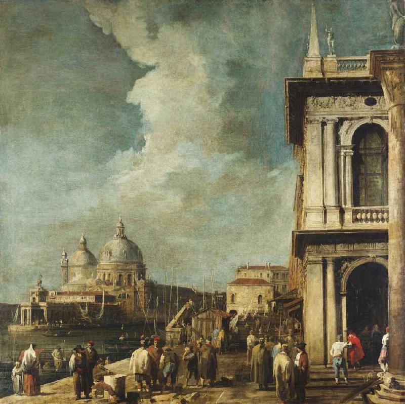 Blick von der Piazetta in Venedig auf den Canale Grande und Sta.Maria della Salute from Giovanni Antonio Canal (Canaletto)