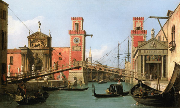 Der Arsenaleingang from Giovanni Antonio Canal (Canaletto)