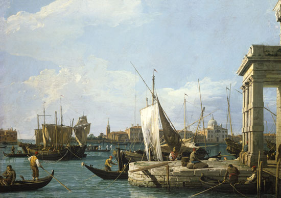 Die Dogana in Venedig from Giovanni Antonio Canal (Canaletto)