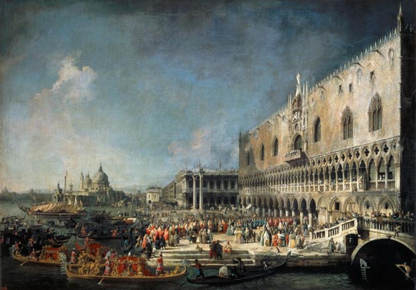 Empfang eines französischen Gesandten in Venedig from Giovanni Antonio Canal (Canaletto)