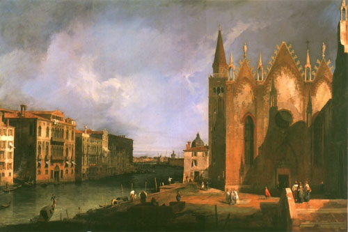 Grand Canal from S. Maria della Carità to the Bacino from Giovanni Antonio Canal (Canaletto)