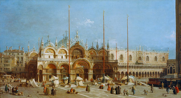 Venedig, Markusplatz / Gem.v.Canaletto from Giovanni Antonio Canal (Canaletto)