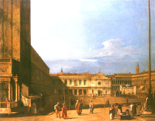 Piazza S. Marco looking West from Giovanni Antonio Canal (Canaletto)