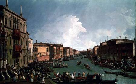 A Regatta on the Grand Canal from Giovanni Antonio Canal (Canaletto)