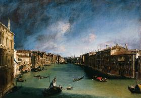 Der Canal Grande vom Palazzo Balbi gegen Rialto